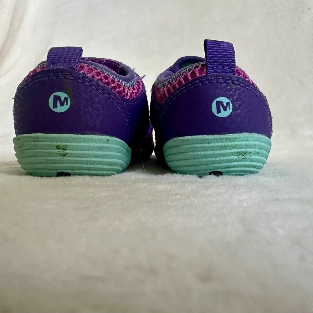 Merrell Toddler Hydro Water Sandal Purple Pink Size 4.5 Velcro